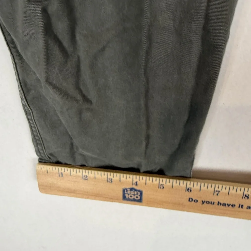 Khakis By Gap Pants Womens 8 Green Girlfriend Khaki Twill Stretch Relaxed Chino
